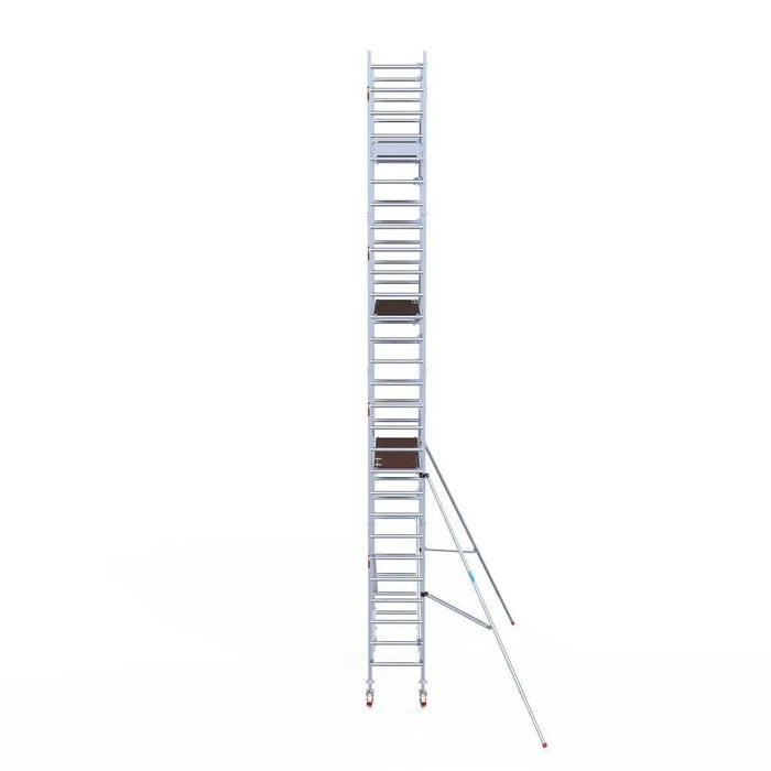 Rollgerüst Euroscaffold Professionell 75x250 9,2m Arbeitshöhe an der Fassade - Gerüstexpress.de