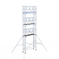 Rollgerüst Euroscaffold Professionell 75x250 9,2m Arbeitshöhe freistehend
