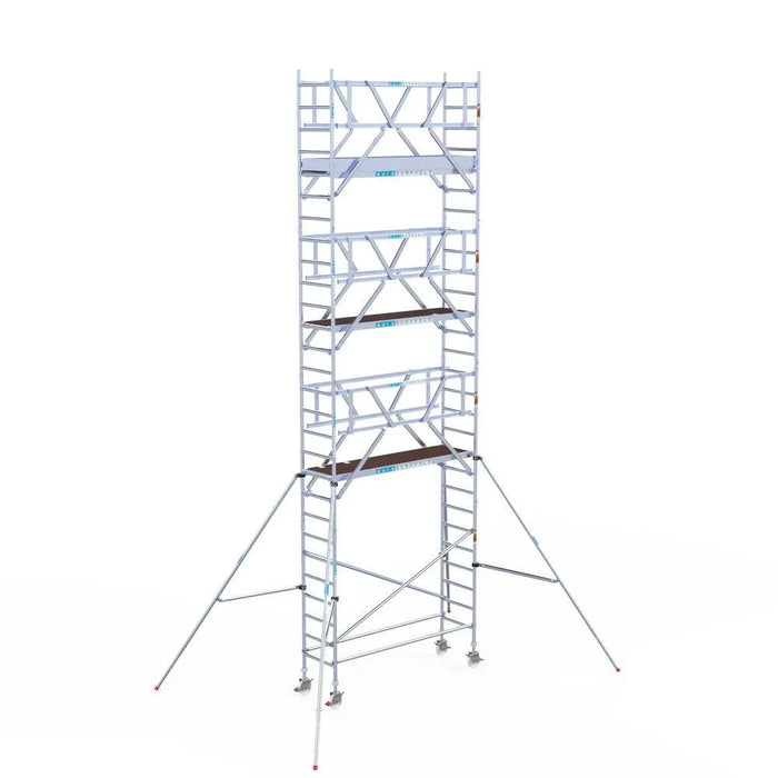 Rollgerüst Euroscaffold Professionell 75x250 9,2m Arbeitshöhe freistehend - Gerüstexpress.de