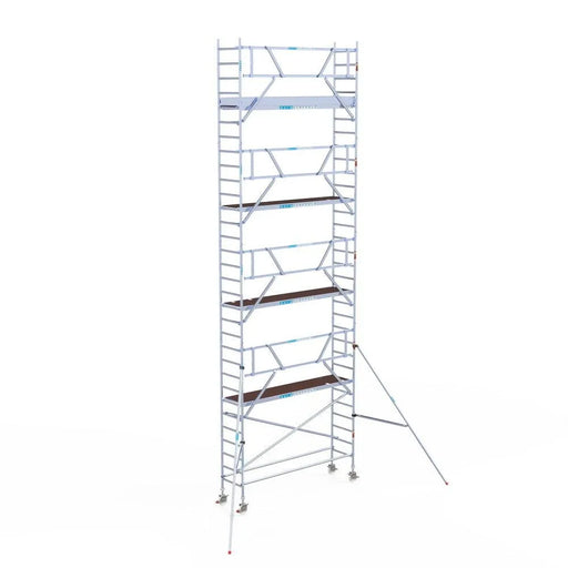 Rollgerüst Euroscaffold Professionell 75x305 10,2m Arbeitshöhe an der Fassade - Gerüstexpress.de