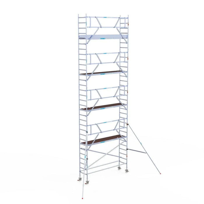 Rollgerüst Euroscaffold Professionell 75x305 10,2m Arbeitshöhe an der Fassade - Gerüstexpress.de