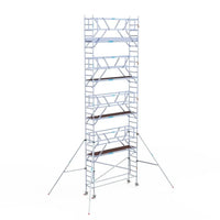 Rollgerüst Euroscaffold Professionell 75x305 10,2m Arbeitshöhe Carbonplattform freistehend