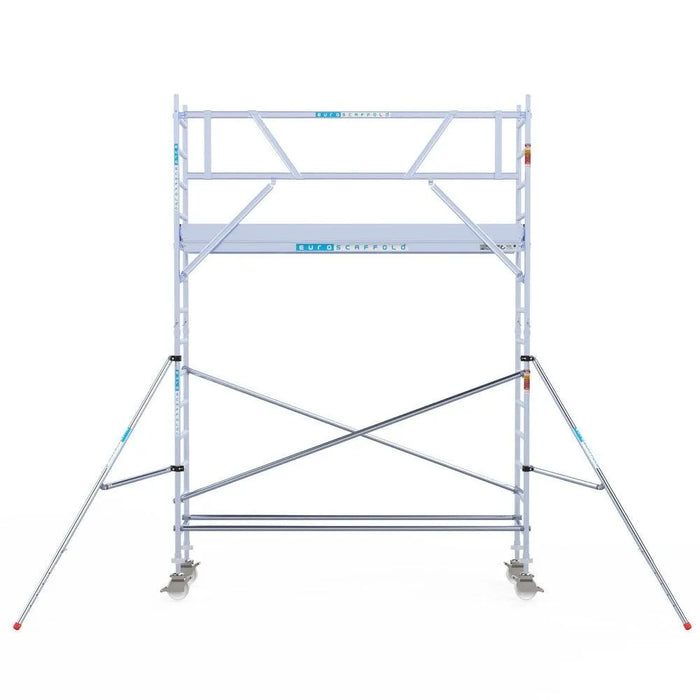 Rollgerüst Euroscaffold Professionell 75x305 5,2m Arbeitshöhe an der Fassade - Gerüstexpress.de