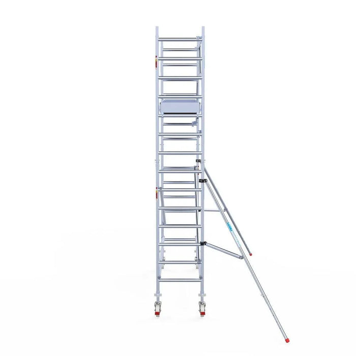 Rollgerüst Euroscaffold Professionell 75x305 5,2m Arbeitshöhe an der Fassade - Gerüstexpress.de