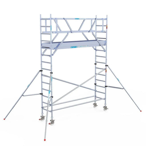 Rollgerüst Euroscaffold Professionell 75x305 5,2m Arbeitshöhe freistehend - Gerüstexpress.de