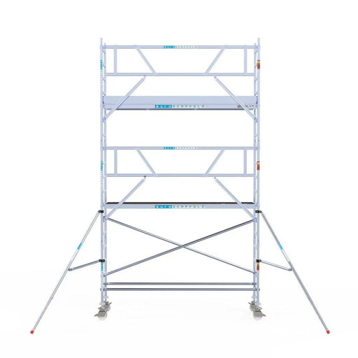 Rollgerüst Euroscaffold Professionell 75x305 6,2m Arbeitshöhe an der Fassade - Gerüstexpress.de