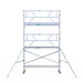 Rollgerüst Euroscaffold Professionell 75x305 6,2m Arbeitshöhe an der Fassade - Gerüstexpress.de