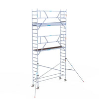 Rollgerüst Euroscaffold Professionell 75x305 7,2m Arbeitshöhe an der Fassade