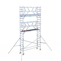 Rollgerüst Euroscaffold Professionell 75x305 7,2m Arbeitshöhe Carbonplattform freistehend