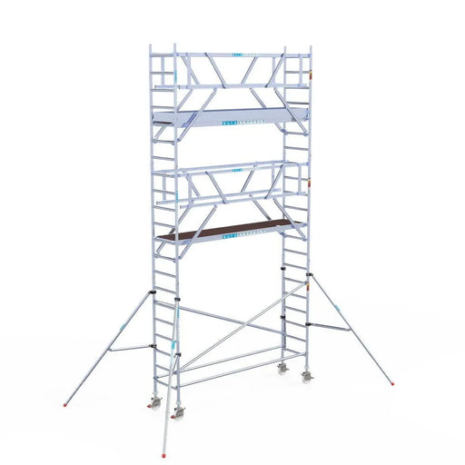 Rollgerüst Euroscaffold Professionell 75x305 7,2m Arbeitshöhe Carbonplattform freistehend - Gerüstexpress.de