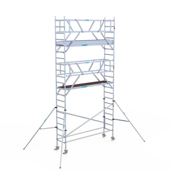 Rollgerüst Euroscaffold Professionell 75x305 7,2m Arbeitshöhe Carbonplattform freistehend - Gerüstexpress.de
