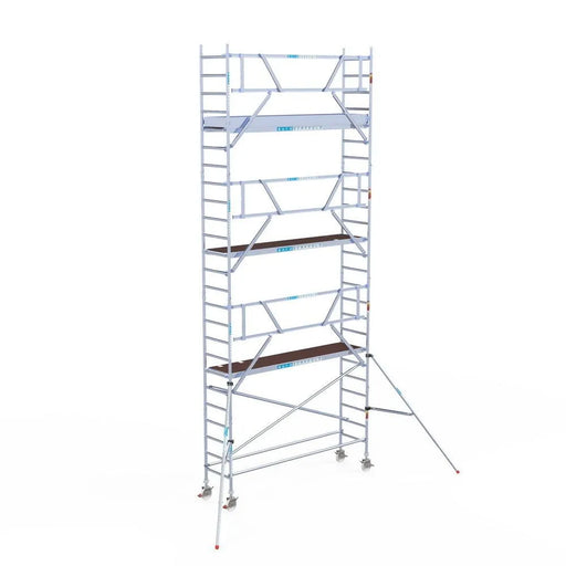 Rollgerüst Euroscaffold Professionell 75x305 8,2m Arbeitshöhe an der Fassade - Gerüstexpress.de
