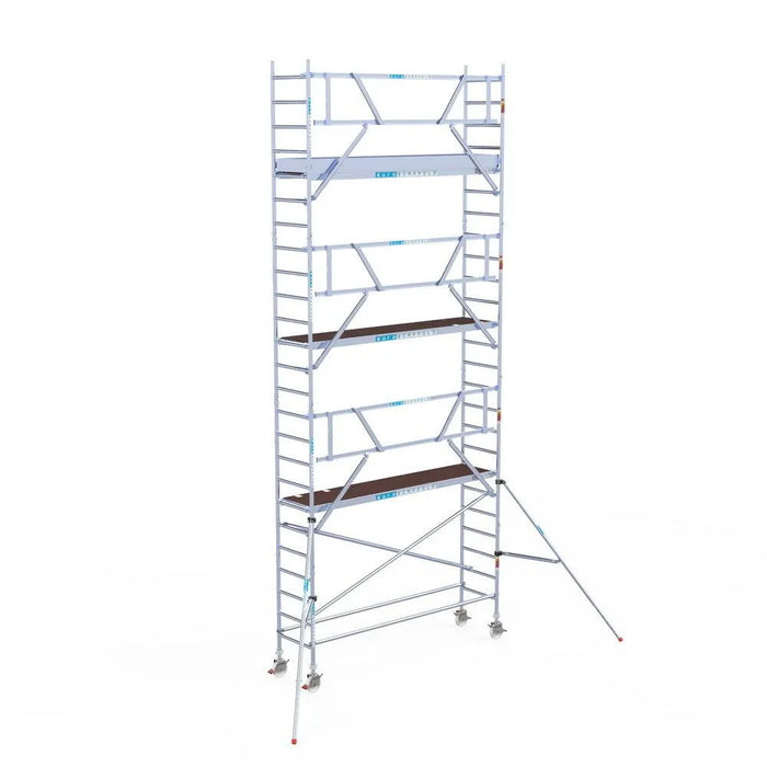 Rollgerüst Euroscaffold Professionell 75x305 8,2m Arbeitshöhe an der Fassade - Gerüstexpress.de