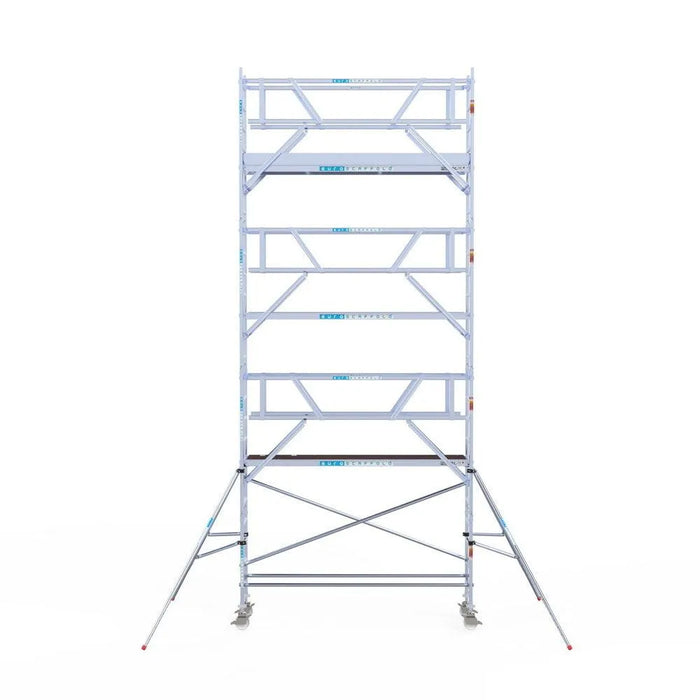 Rollgerüst Euroscaffold Professionell 75x305 8,2m Arbeitshöhe Carbonplattform freistehend - Gerüstexpress.de