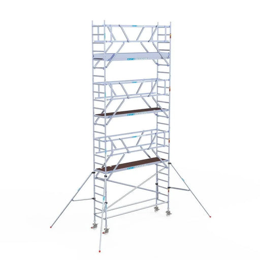 Rollgerüst Euroscaffold Professionell 75x305 8,2m Arbeitshöhe Carbonplattform freistehend - Gerüstexpress.de