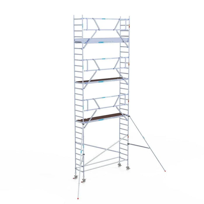 Rollgerüst Euroscaffold Professionell 75x305 9,2m Arbeitshöhe an der Fassade - Gerüstexpress.de