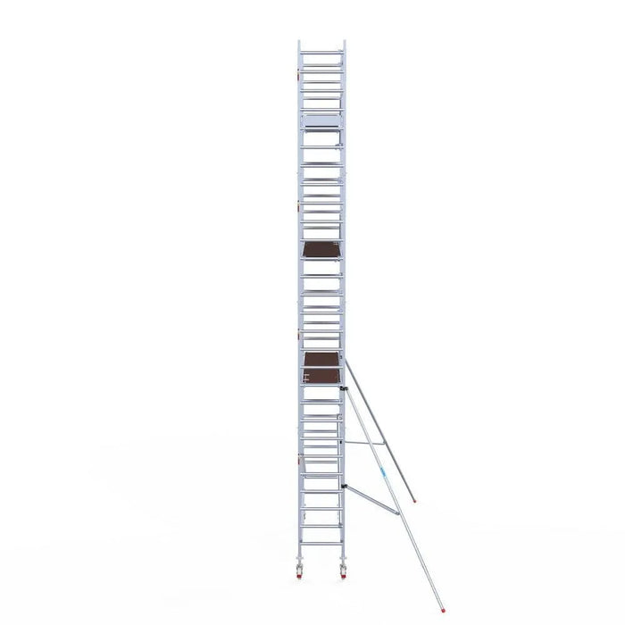 Rollgerüst Euroscaffold Professionell 75x305 9,2m Arbeitshöhe an der Fassade - Gerüstexpress.de