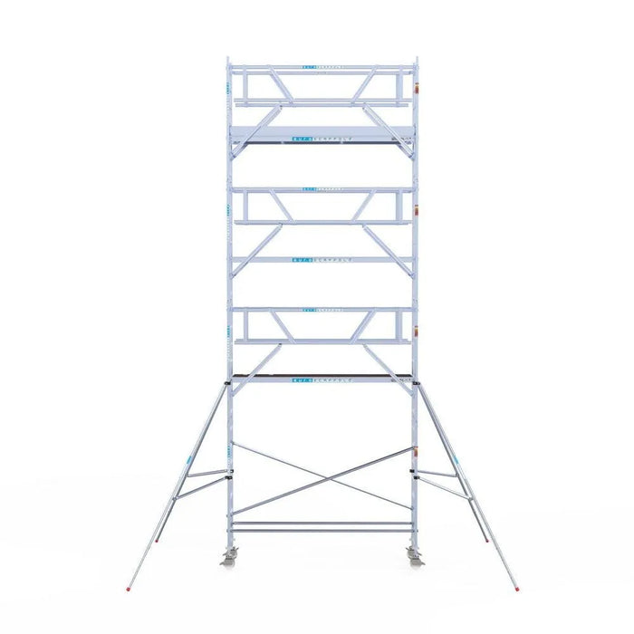 Rollgerüst Euroscaffold Professionell 75x305 9,2m Arbeitshöhe Carbonplattform freistehend - Gerüstexpress.de