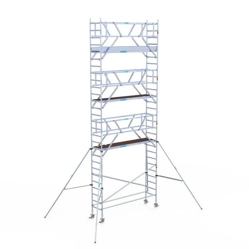 Rollgerüst Euroscaffold Professionell 75x305 9,2m Arbeitshöhe Carbonplattform freistehend - Gerüstexpress.de