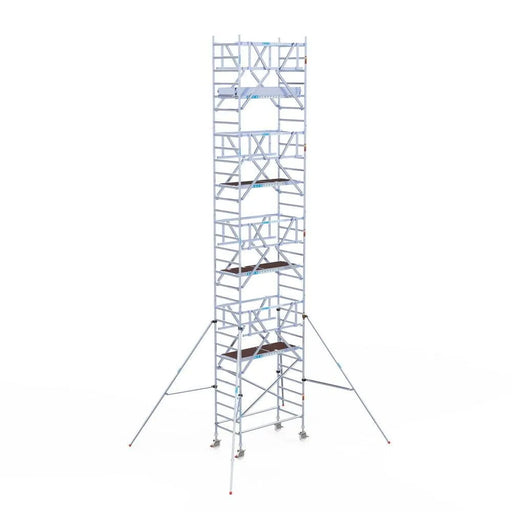 Rollgerüst Euroscaffold Professionell 90x190 10,2m Arbeitshöhe Carbonplattform freistehend - Gerüstexpress.de