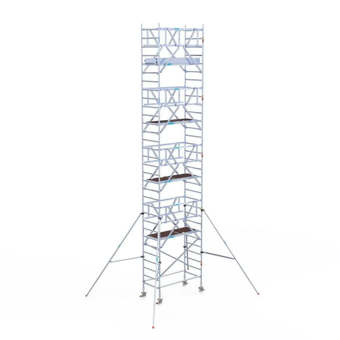Rollgerüst Euroscaffold Professionell 90x190 10,2m Arbeitshöhe Carbonplattform freistehend - Gerüstexpress.de