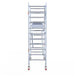 Rollgerüst Euroscaffold Professionell 90x190 4,2m Arbeitshöhe an der Fassade - Gerüstexpress.de