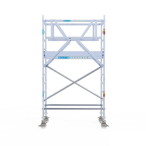 Rollgerüst Euroscaffold Professionell 90x190 4,2m Arbeitshöhe Carbonplattform freistehend - Gerüstexpress.de