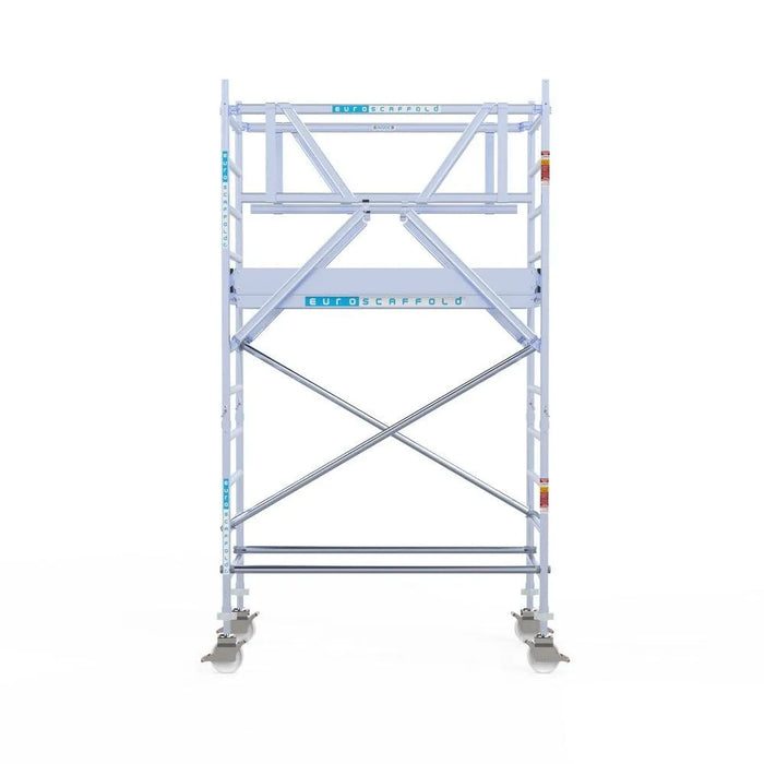 Rollgerüst Euroscaffold Professionell 90x190 4,2m Arbeitshöhe freistehend - Gerüstexpress.de