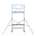 Rollgerüst Euroscaffold Professionell 90x190 5,2m Arbeitshöhe an der Fassade - Gerüstexpress.de