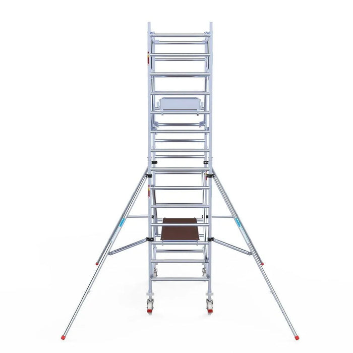 Rollgerüst Euroscaffold Professionell 90x190 5,2m Arbeitshöhe Carbonplattform freistehend - Gerüstexpress.de