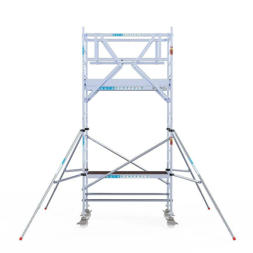 Rollgerüst Euroscaffold Professionell 90x190 5,2m Arbeitshöhe freistehend - Gerüstexpress.de
