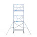 Rollgerüst Euroscaffold Professionell 90x190 6,2m Arbeitshöhe an der Fassade - Gerüstexpress.de