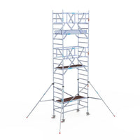 Rollgerüst Euroscaffold Professionell 90x190 7,2m Arbeitshöhe Carbonplattform freistehend