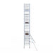 Rollgerüst Euroscaffold Professionell 90x190 8,2m Arbeitshöhe an der Fassade - Gerüstexpress.de