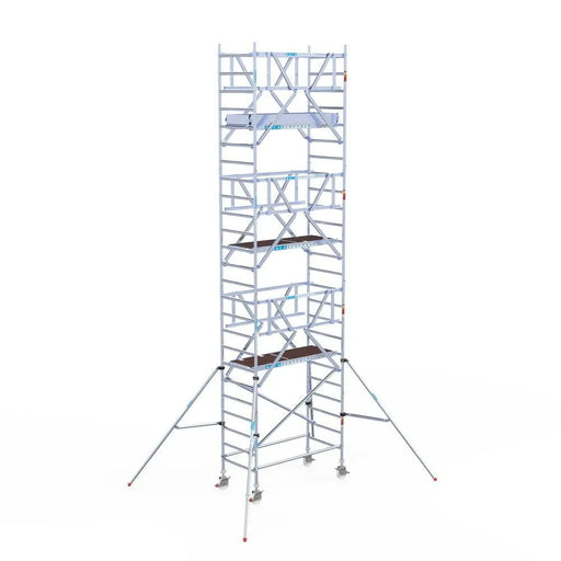 Rollgerüst Euroscaffold Professionell 90x190 8,2m Arbeitshöhe freistehend - Gerüstexpress.de