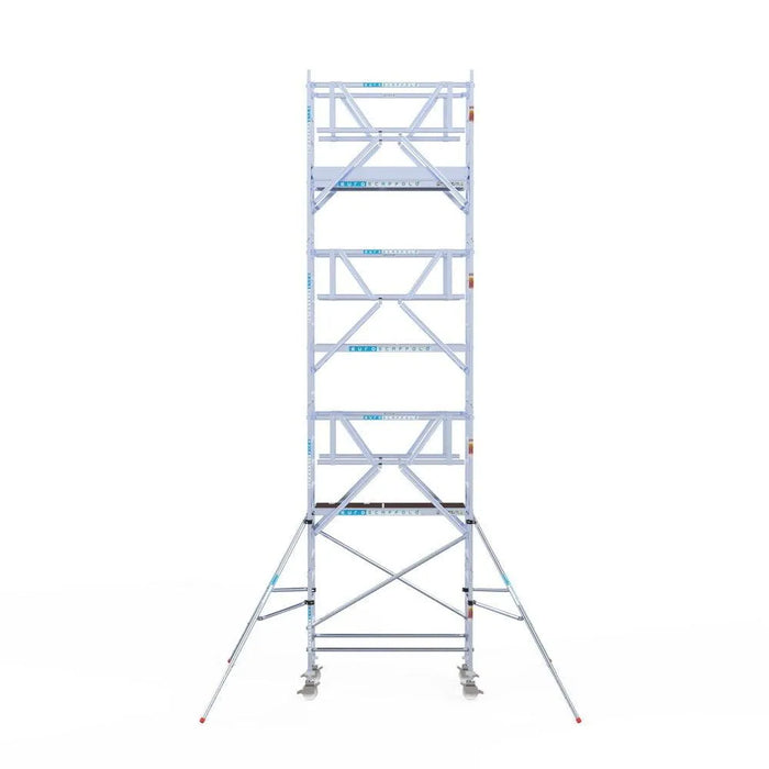 Rollgerüst Euroscaffold Professionell 90x190 8,2m Arbeitshöhe freistehend - Gerüstexpress.de