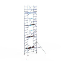 Rollgerüst Euroscaffold Professionell 90x190 9,2m Arbeitshöhe an der Fassade