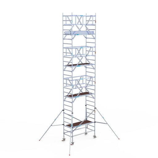 Rollgerüst Euroscaffold Professionell 90x190 9,2m Arbeitshöhe freistehend - Gerüstexpress.de
