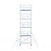 Rollgerüst Euroscaffold Professionell 90x250 10,2m Arbeitshöhe an der Fassade - Gerüstexpress.de