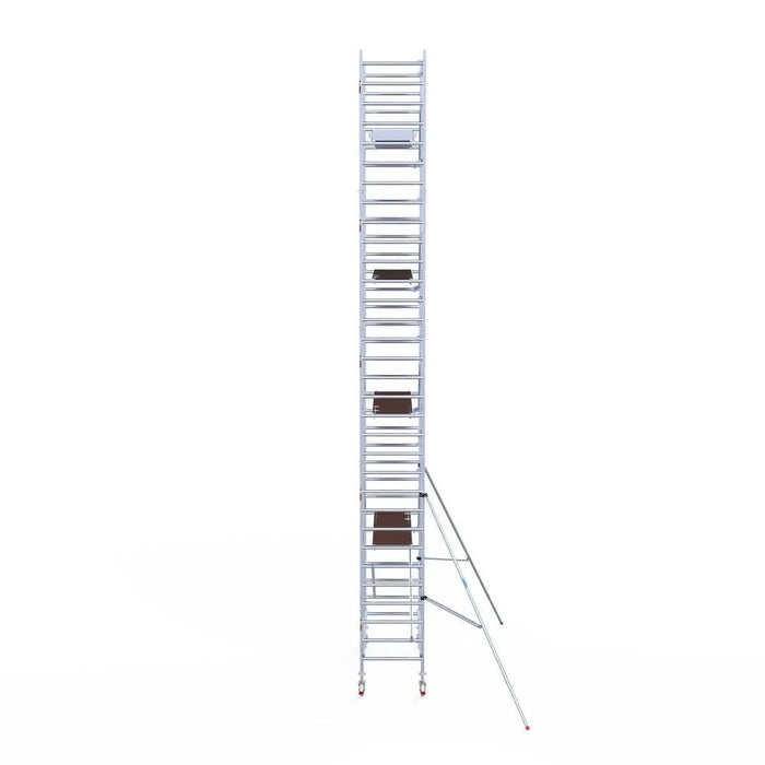 Rollgerüst Euroscaffold Professionell 90x250 10,2m Arbeitshöhe an der Fassade - Gerüstexpress.de