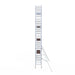Rollgerüst Euroscaffold Professionell 90x250 10,2m Arbeitshöhe an der Fassade - Gerüstexpress.de