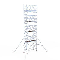 Rollgerüst Euroscaffold Professionell 90x250 10,2m Arbeitshöhe Carbonplattform freistehend