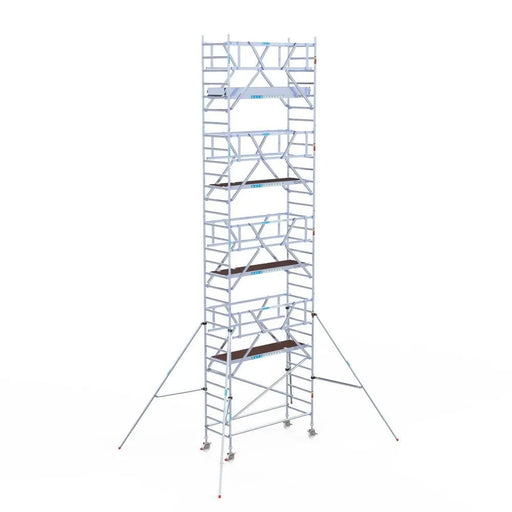 Rollgerüst Euroscaffold Professionell 90x250 10,2m Arbeitshöhe Carbonplattform freistehend - Gerüstexpress.de
