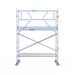 Rollgerüst Euroscaffold Professionell 90x250 4,2m Arbeitshöhe an der Fassade - Gerüstexpress.de