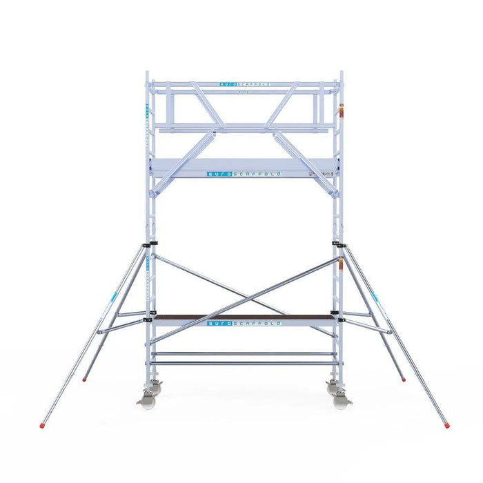 Rollgerüst Euroscaffold Professionell 90x250 5,2m Arbeitshöhe freistehend - Gerüstexpress.de