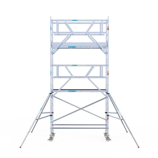 Rollgerüst Euroscaffold Professionell 90x250 6,2m Arbeitshöhe Carbonplattform freistehend - Gerüstexpress.de