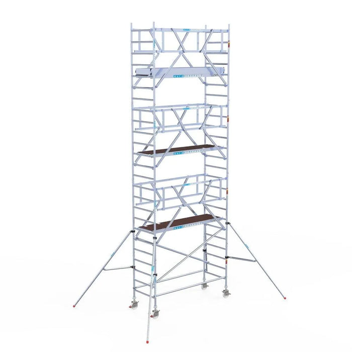 Rollgerüst Euroscaffold Professionell 90x250 8,2m Arbeitshöhe Carbonplattform freistehend - Gerüstexpress.de