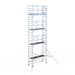 Rollgerüst Euroscaffold Professionell 90x250 9,2m Arbeitshöhe an der Fassade - Gerüstexpress.de