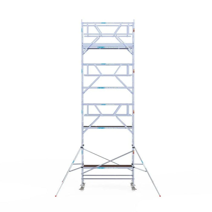 Rollgerüst Euroscaffold Professionell 90x250 9,2m Arbeitshöhe Carbonplattform freistehend - Gerüstexpress.de