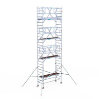Rollgerüst Euroscaffold Professionell 90x250 9,2m Arbeitshöhe freistehend